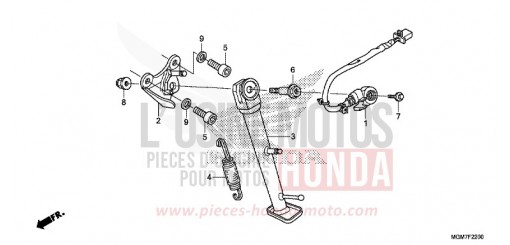 BEQUILLE LATERALE CB600FAD de 2013